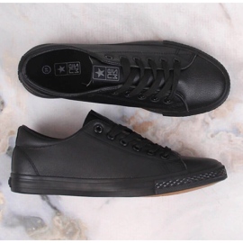 Deportivas News 1500 de hombre en ecopiel negra negro 3