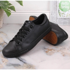 Deportivas News 1500 de hombre en ecopiel negra negro 4