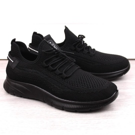 News Zapatillas deportivas negras sin cordones para hombre Novedades 23MN02-5803 negro 2