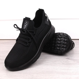 News Zapatillas deportivas negras sin cordones para hombre Novedades 23MN02-5803 negro 4