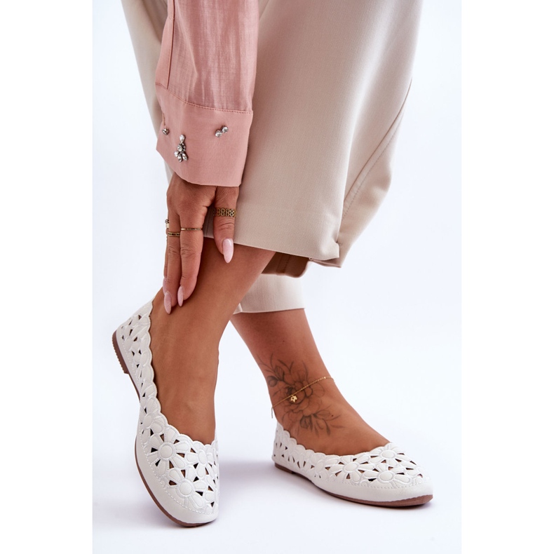 PE1 Bailarina Calada Brillante Mujer Blanco Visionary 1