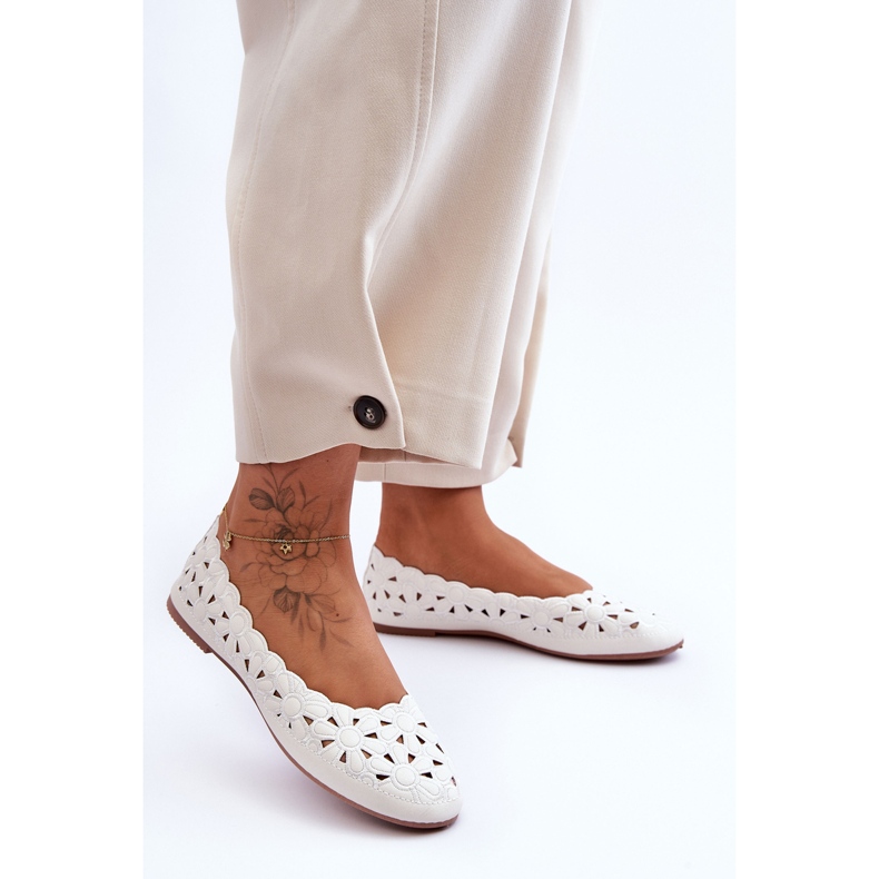 PE1 Bailarina Calada Brillante Mujer Blanco Visionary 2