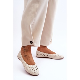 PE1 Bailarina Calada Brillante Mujer Beige Visionary 1