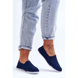 Versali Zapatillas sin cordones para mujer Azul marino 3