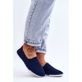 Versali Zapatillas sin cordones para mujer Azul marino 5