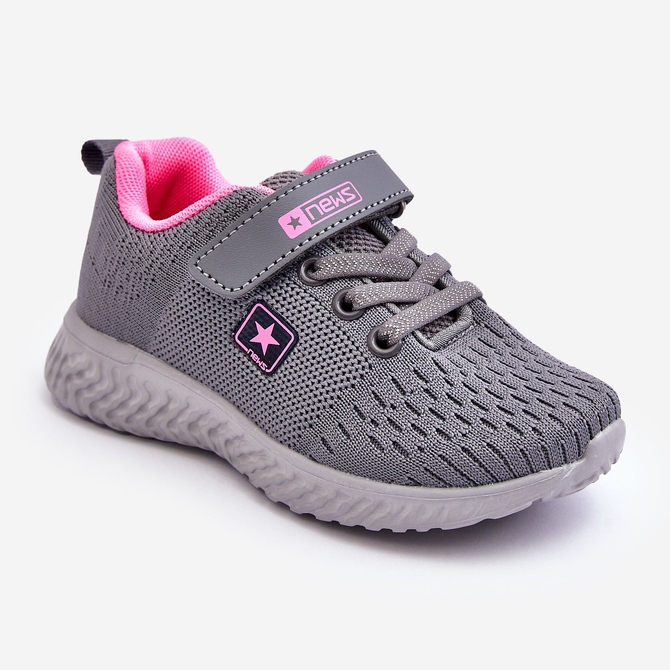 PE1 Deportivas Infantiles Con Velcro Gris Brego 1 PE1 Deportivas Infantiles Con Velcro Gris Brego 1