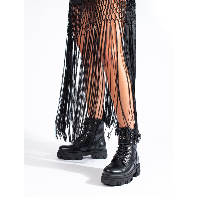 Bolsos de mujer calados en la plataforma Shelovet. negro 1