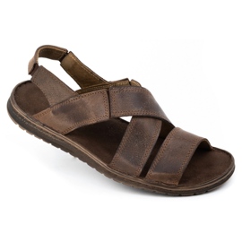KOMODO Sandalias hombre piel marron 882K marrón 2