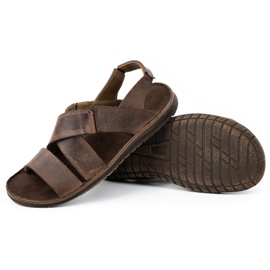 KOMODO Sandalias hombre piel marron 882K marrón 4
