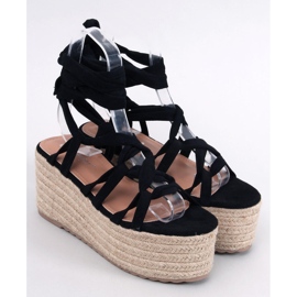 Alpargatas con plataforma de Manon Black negro 1