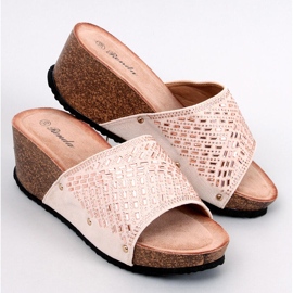 Sandalias con cuña Greco albaricoque beige 1 Sandalias con cuña Greco albaricoque beige 1