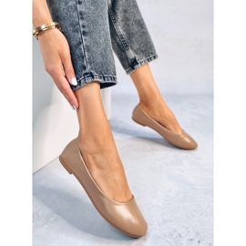Seastar Bailarinas plantilla piel Tova Kaki beige 5