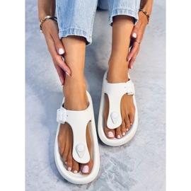 Chanclas Sadier White espuma blanda blanco 4