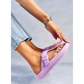 Chanclas de espuma blanda Sadier Morado violeta 4