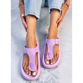 Chanclas de espuma blanda Sadier Morado violeta 5
