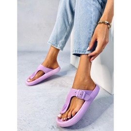 Chanclas de espuma blanda Sadier Morado violeta 2