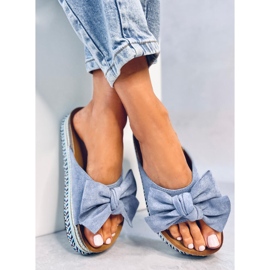 Sandalias con lazo de suela alta Delair Blue azul 4