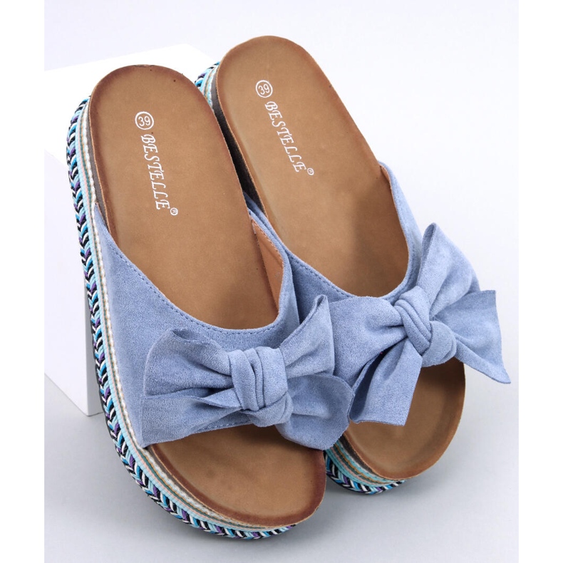 Sandalias con lazo de suela alta Delair Blue azul 1