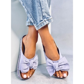 Sandalias con lazo de suela alta de Delair Purple violeta 3