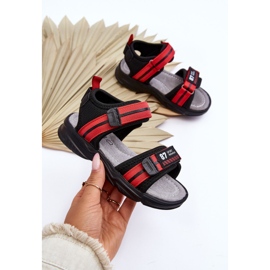 News Sandalias Infantiles Brando Rojo Claro Velcro negro 4