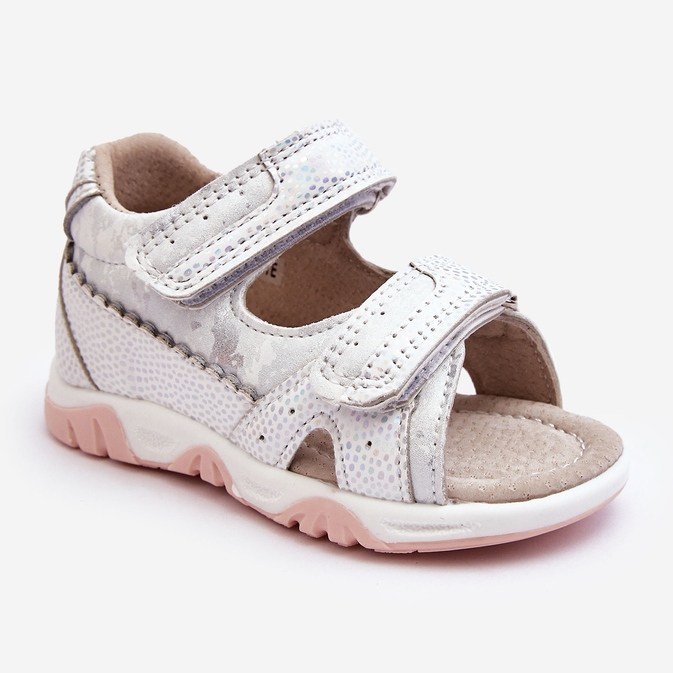 News Sandalias Infantiles Cómodas Velcros Blanco Alaska 1