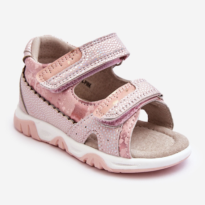 News Sandalias Infantiles Cómodas Velcros Rosa Alaska rosado 1