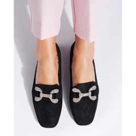 Mocasines en ante negro de Shelovet con hebilla 2