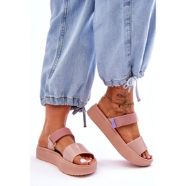 ZAXY Pantuflas veganas con velcro HH285284 rosa rosado 1