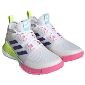 Zapatillas de voleibol adidas CrazyFlight Mid W HP3337 blanco blanco 2