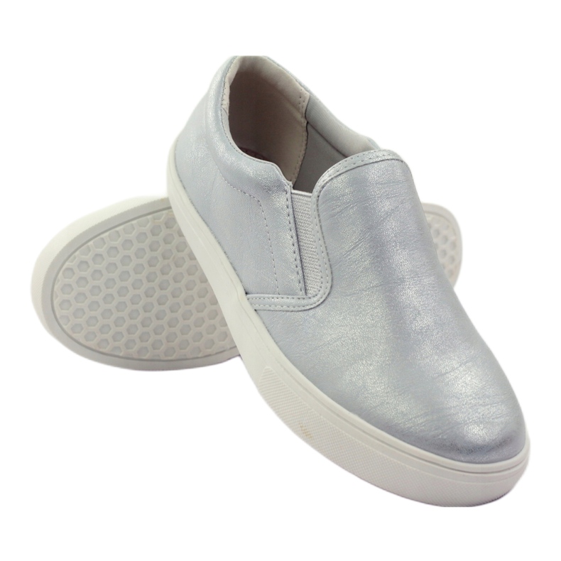 American Club Zapatillas deportivas con aplicación de piel 16541 gris 3