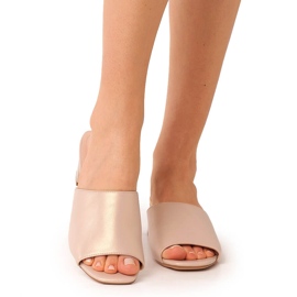 Sandalias de mujer de tacón con elástico Sergio Leone KL317 beige 16