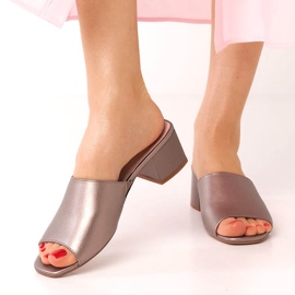 Sandalias mujer Sergio Leone platino con goma KL317 plata 1