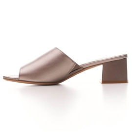 Sandalias mujer Sergio Leone platino con goma KL317 plata 4