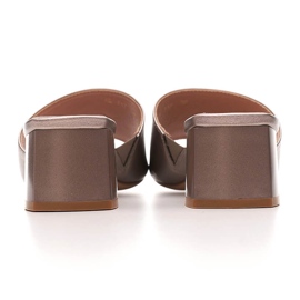 Sandalias mujer Sergio Leone platino con goma KL317 plata 6