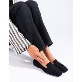 Mocasines mujer Shelovet ante negro 1