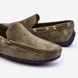 Mocasines De Hombre En Ante Verde Rayan 4