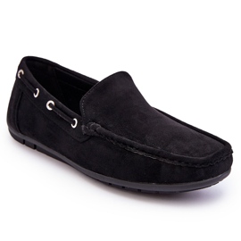 Mocasines de hombre en ante negro Rayan 9