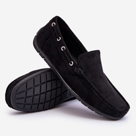 Mocasines de hombre en ante negro Rayan 6