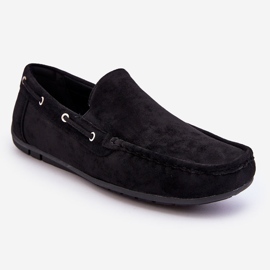 Mocasines de hombre en ante negro Rayan 7