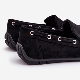 Mocasines de hombre en ante negro Rayan 5