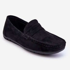 Mocasines Wesley Hombre Ante Negro 1