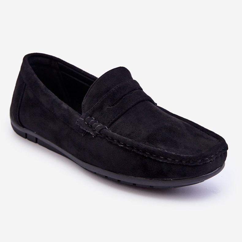 Mocasines Wesley Hombre Ante Negro 1
