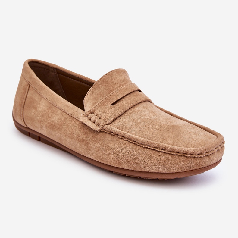 Mocasines de hombre Wesley en ante beige 1