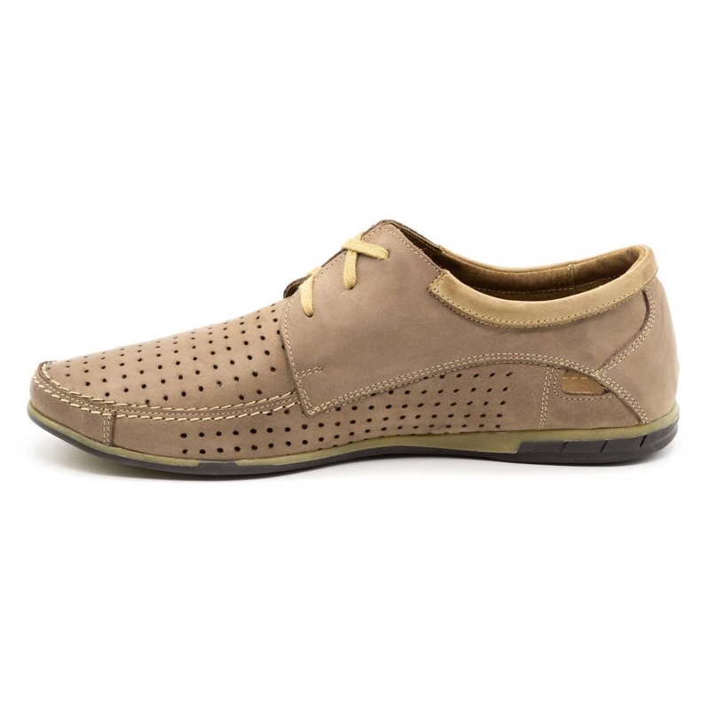 Mario Pala Zapatos calados hombre 563 beige 1