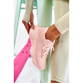 Zapatillas deportivas sin cordones para mujer, rosa rosado 1