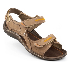 Olivier 323 sandalias de hombre marrón 1
