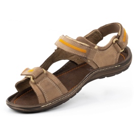 Olivier 323 sandalias de hombre marrón 2
