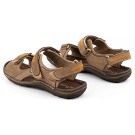 Olivier 323 sandalias de hombre marrón 4