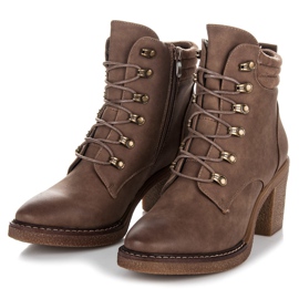 Seastar Botines con cordones marrón 3