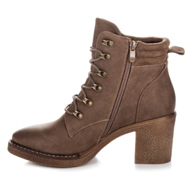 Seastar Botines con cordones marrón 1